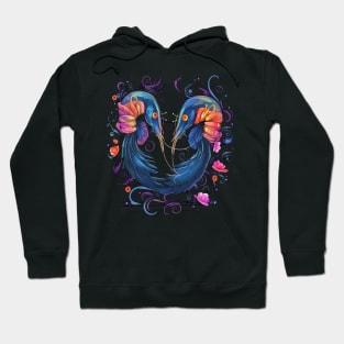 Blue Shrimp Valentine Day Hoodie